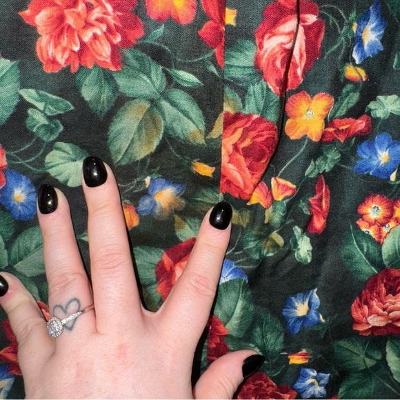 Women’s Vintage Homemade Cottagecore Grandma Floral Midi Length Flowy Skirt NEW - Picture 5 of 13